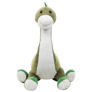 Plyšový dinosaurus brontosaurus k mazlení zelený - obrázek 4