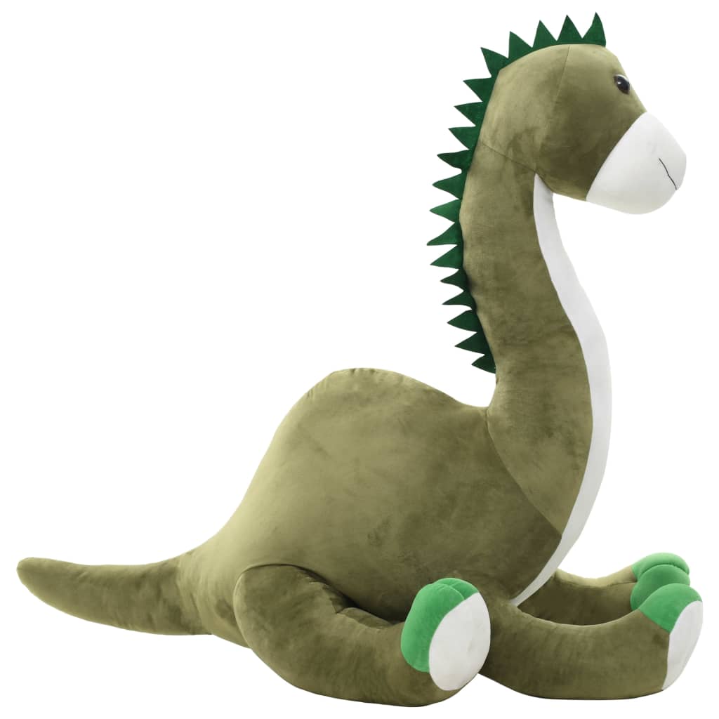 vidaXL dinosaure brontosaure en peluche Vert