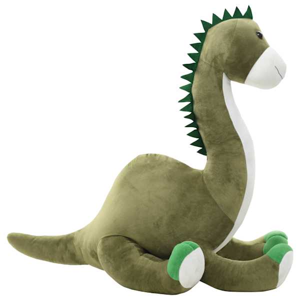 vidaXL dinosaurus brontosaurus kaisuloom, pl&uuml;&uuml;s, roheline