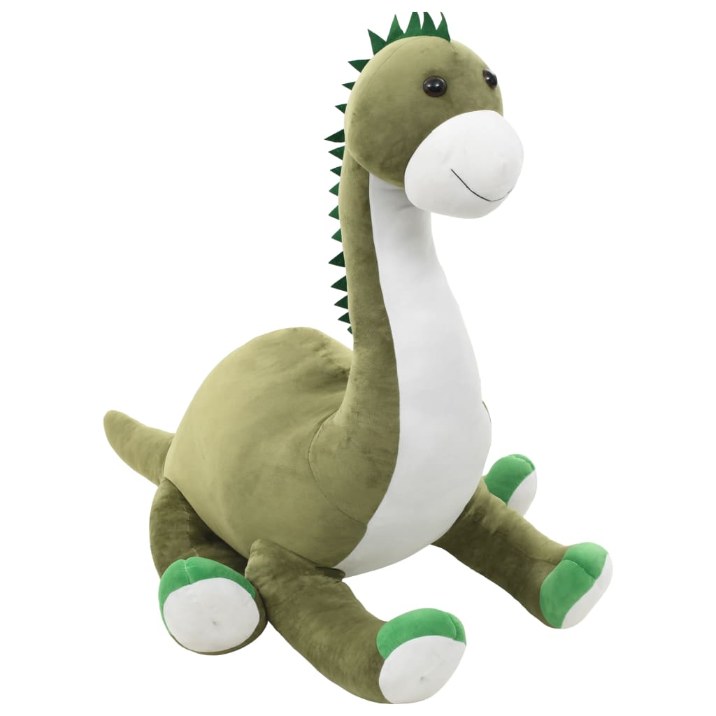 vidaXL Hračka dinosaurus Brontosaurus zelený plyšový