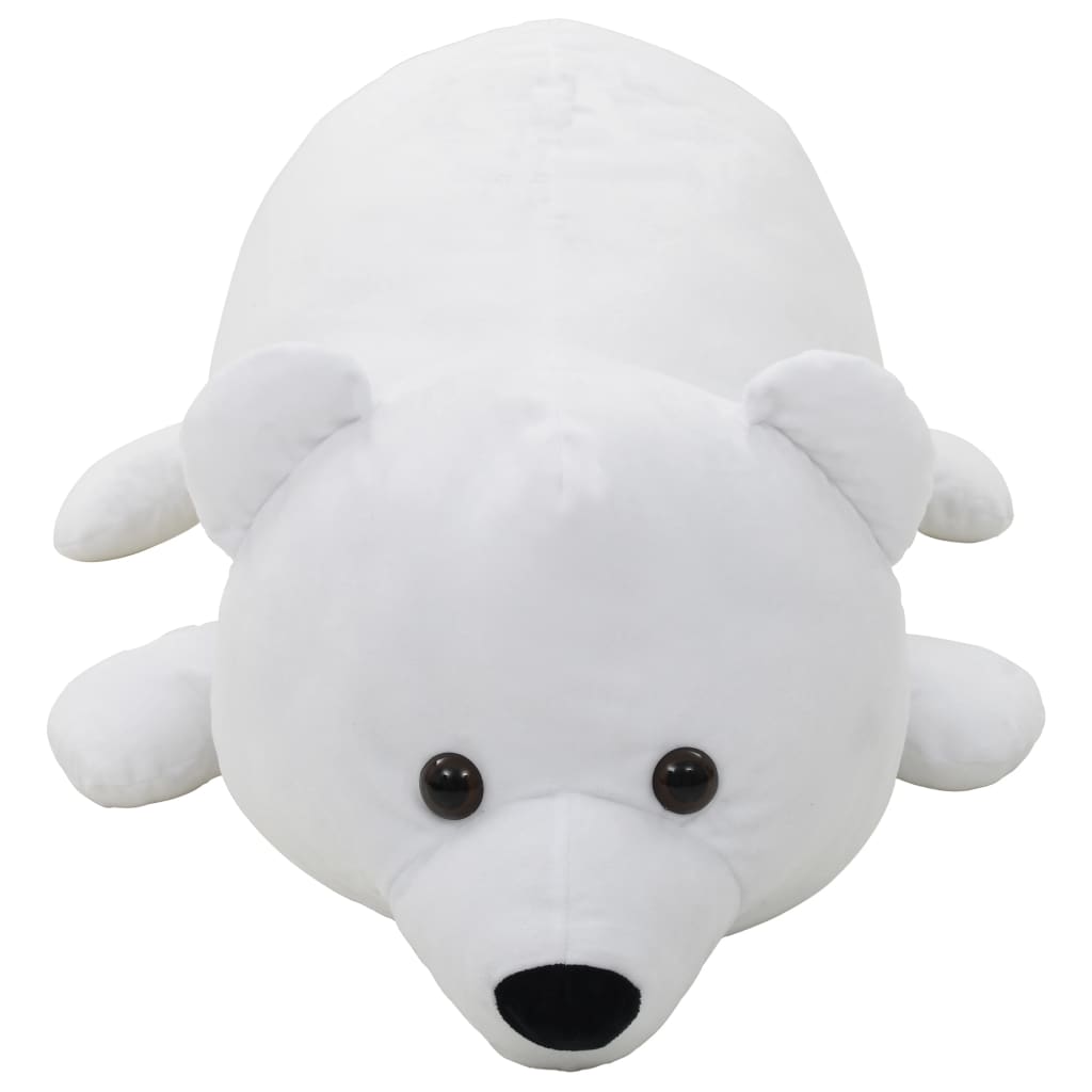 vidaXL Плюшена играчка полярна мечка, бяла