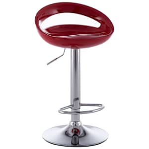 vidaXL Barhocker 2 Stk. Rot Kunststoff