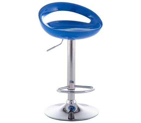 vidaXL Tabourets de bar 2 pcs Bleu Plastique