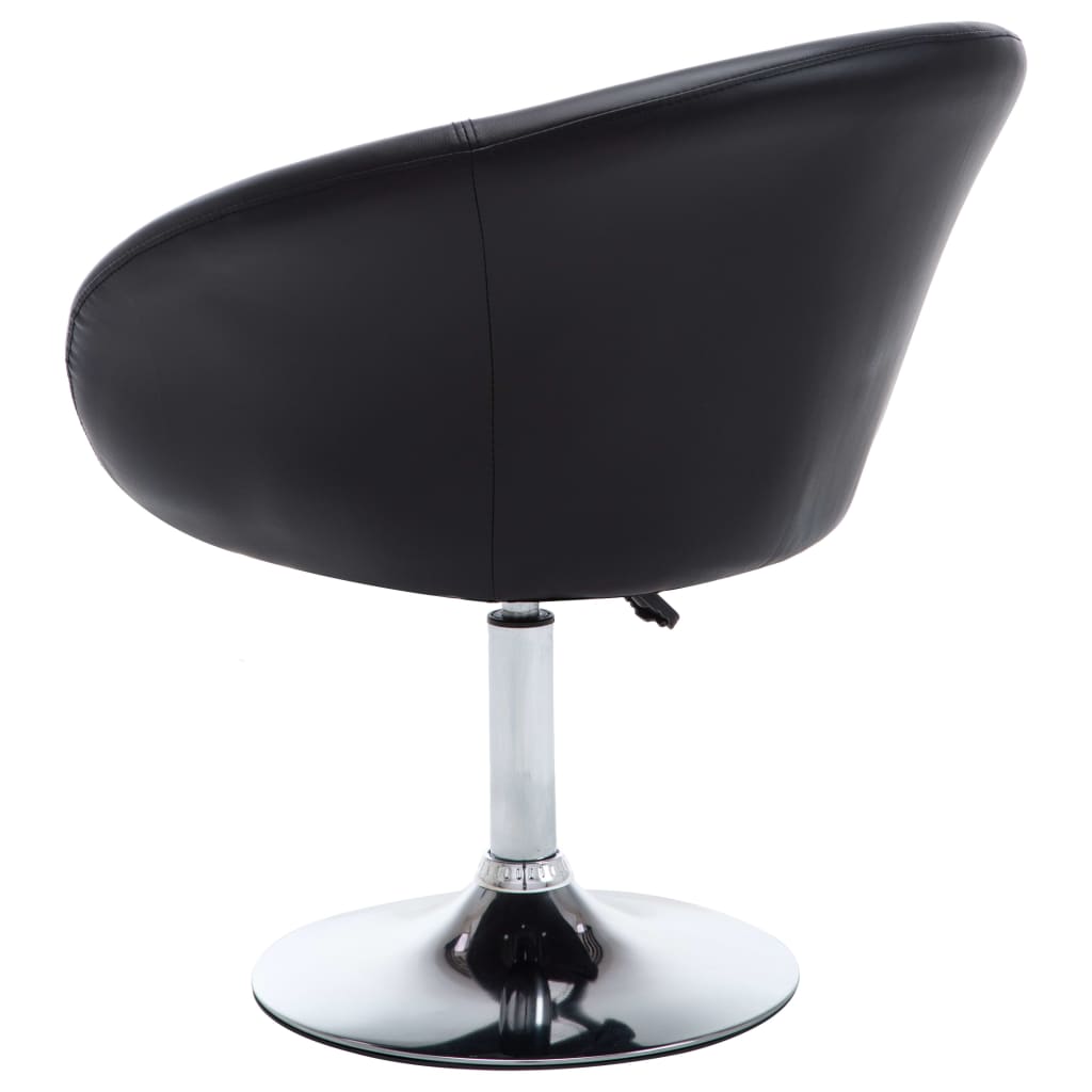 Otočné jídelní židle 2 ks černé umělá kůže