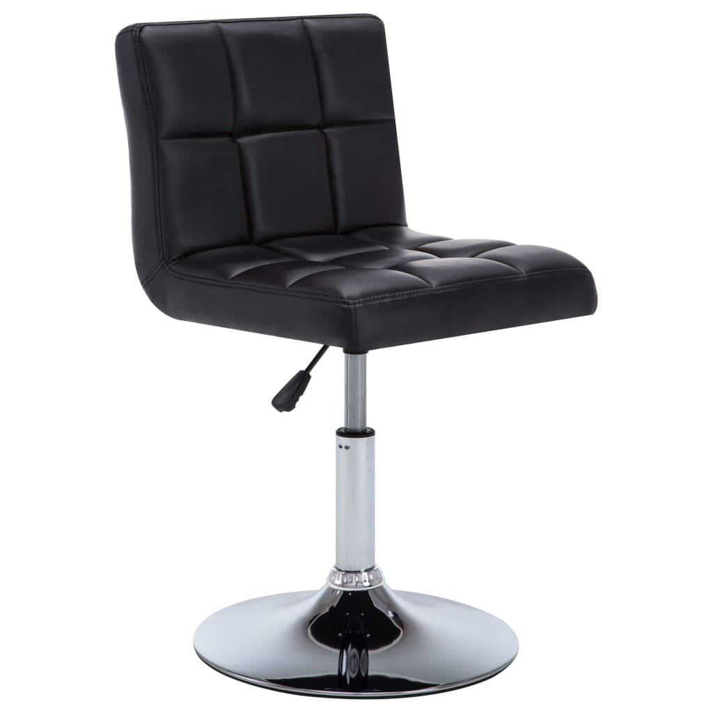 VidaXL - vidaXL Eetkamerstoelen draaibaar 50x43x85 cm kunstleer zwart 2 st