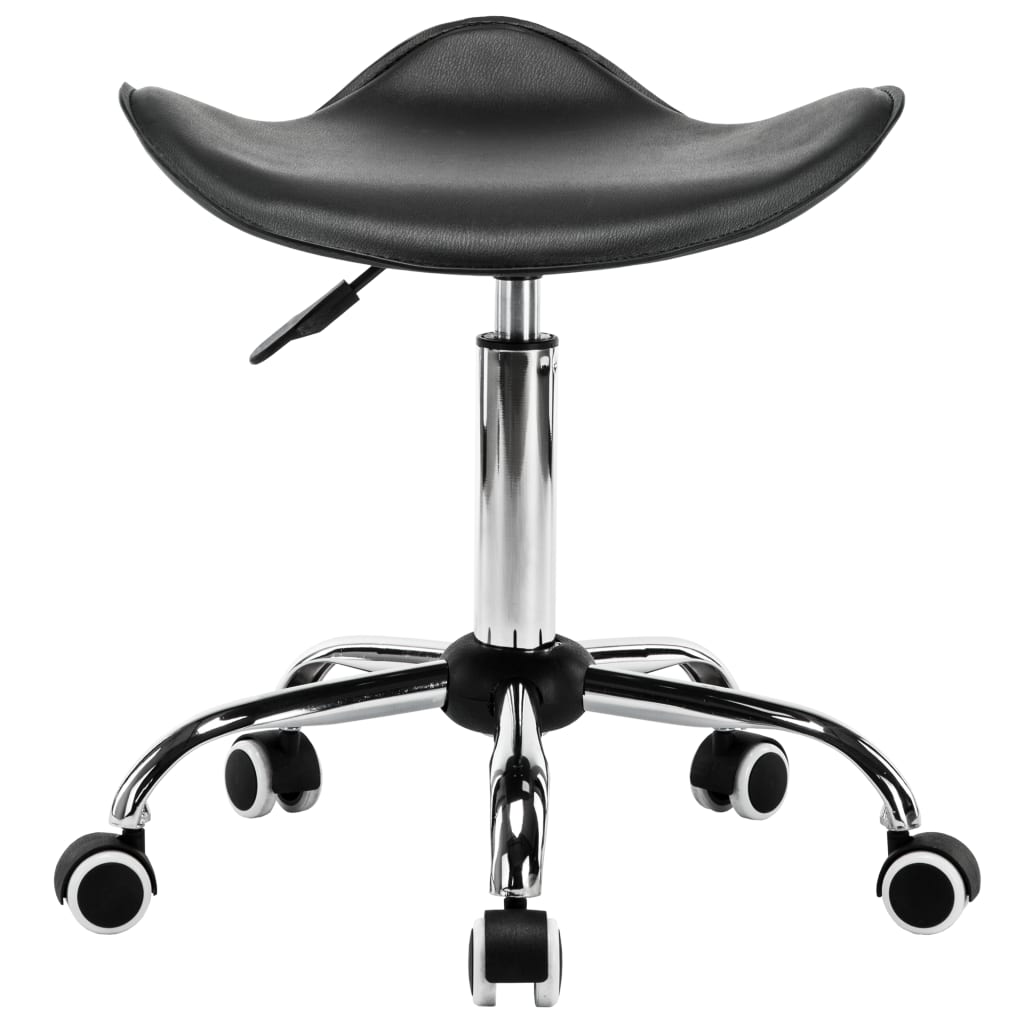 vidaXL Okretni salonski stolac od umjetne kože crni