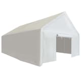 vidaXL Tenda de armazenamento PE 4x8 m branco
