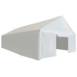 vidaXL Tenda de armazenamento PE 5x10 m branco