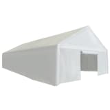 vidaXL Tenda de armazenamento PE 6x12 m branco