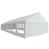 vidaXL Tenda para festas PE 6x14 m branco