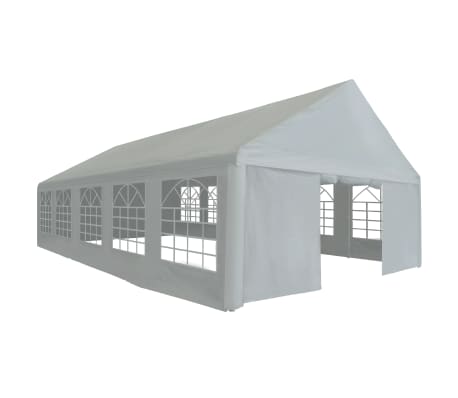 vidaXL Partyzelt PE 5x10 m Grau