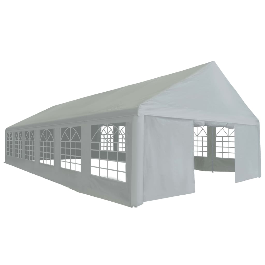 

vidaXL Partytent 6x12 m PE grijs