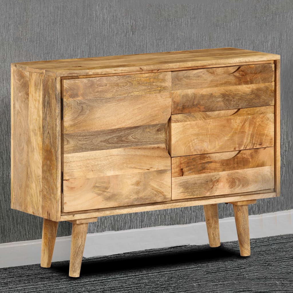 Příborník masivní mangovníkové dřevo 90 x 30 x 69 cm - obrázek 18
