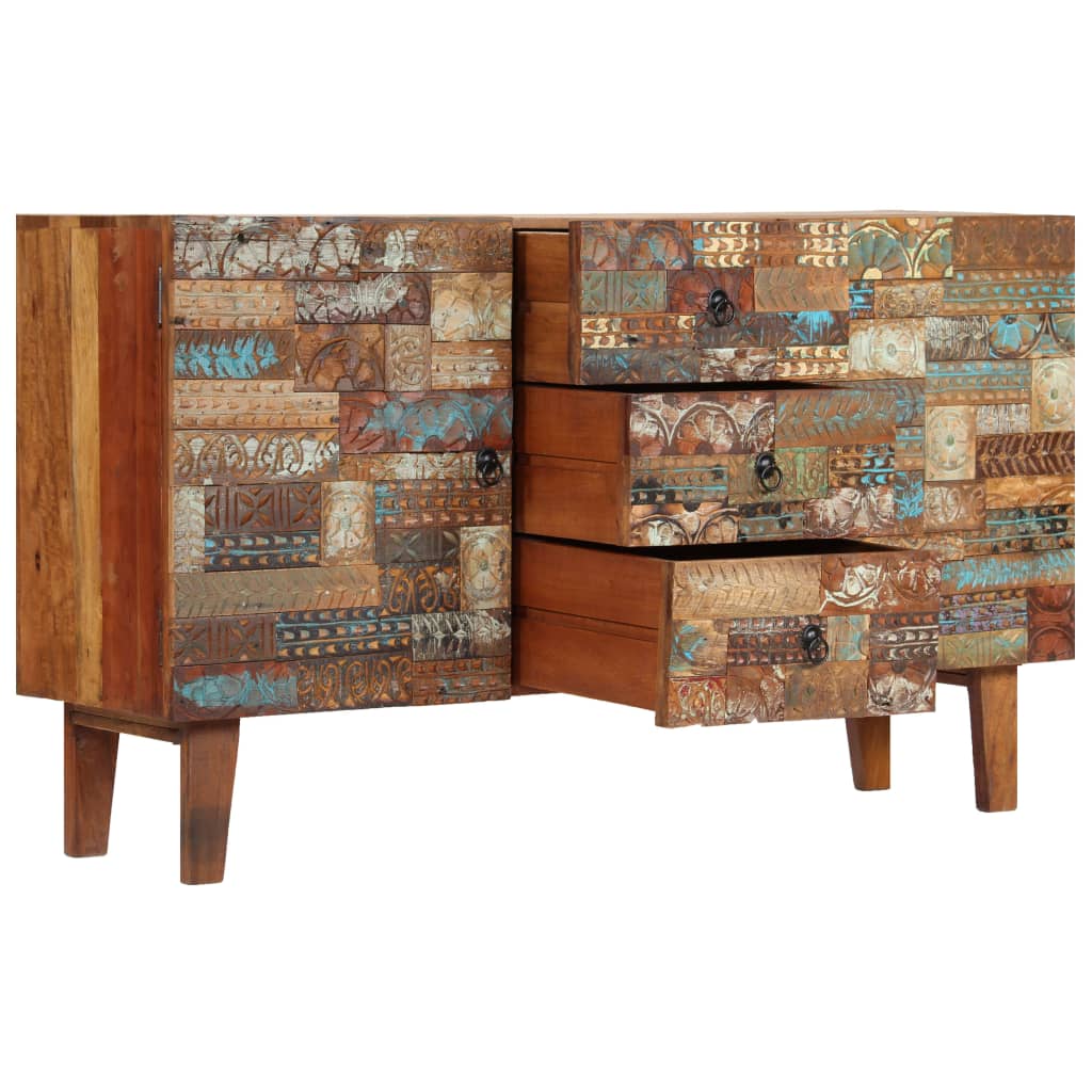 

vidaXL Dressoir 140x40x80 cm massief gerecycled hout