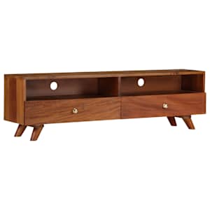 TV stolek 140 x 30 x 40 cm masivní recyklované dřevo - obrázek 13