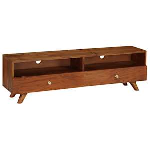 TV stolek 140 x 30 x 40 cm masivní recyklované dřevo - obrázek 8