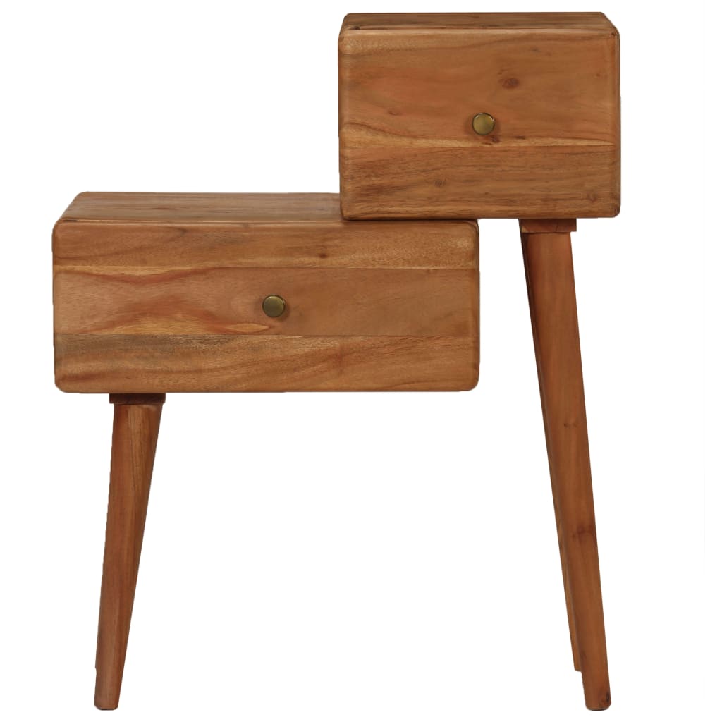 

vidaXL Nachtkastje 60x36x75 cm massief acaciahout