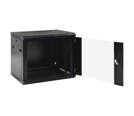 vidaXL Ścienna szafka serwerowa (rack) 9U, 19", IP20, 600x450x500 mm