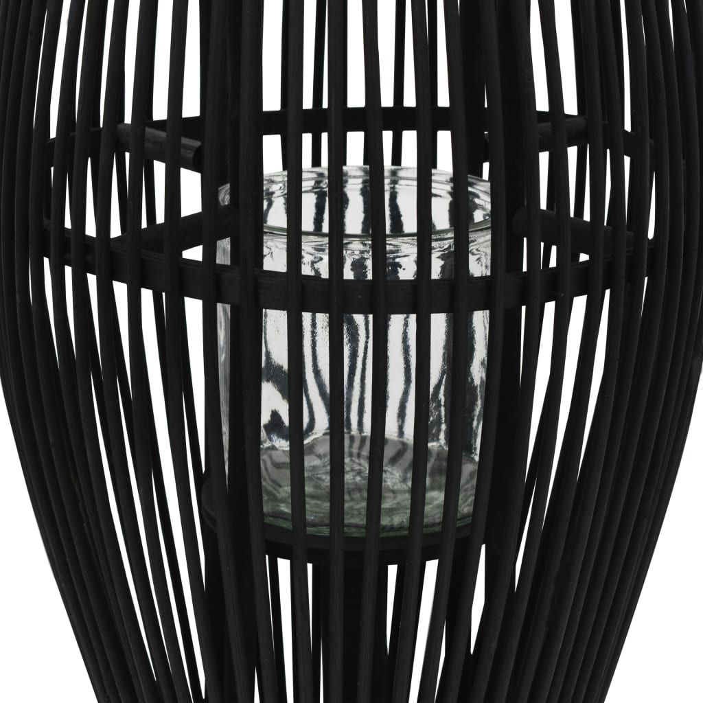 vidaXL Lantaarnhouder hangend 95 cm bamboe zwart