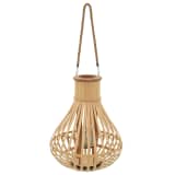 vidaXL Bougeoir suspendu Bambou Naturel