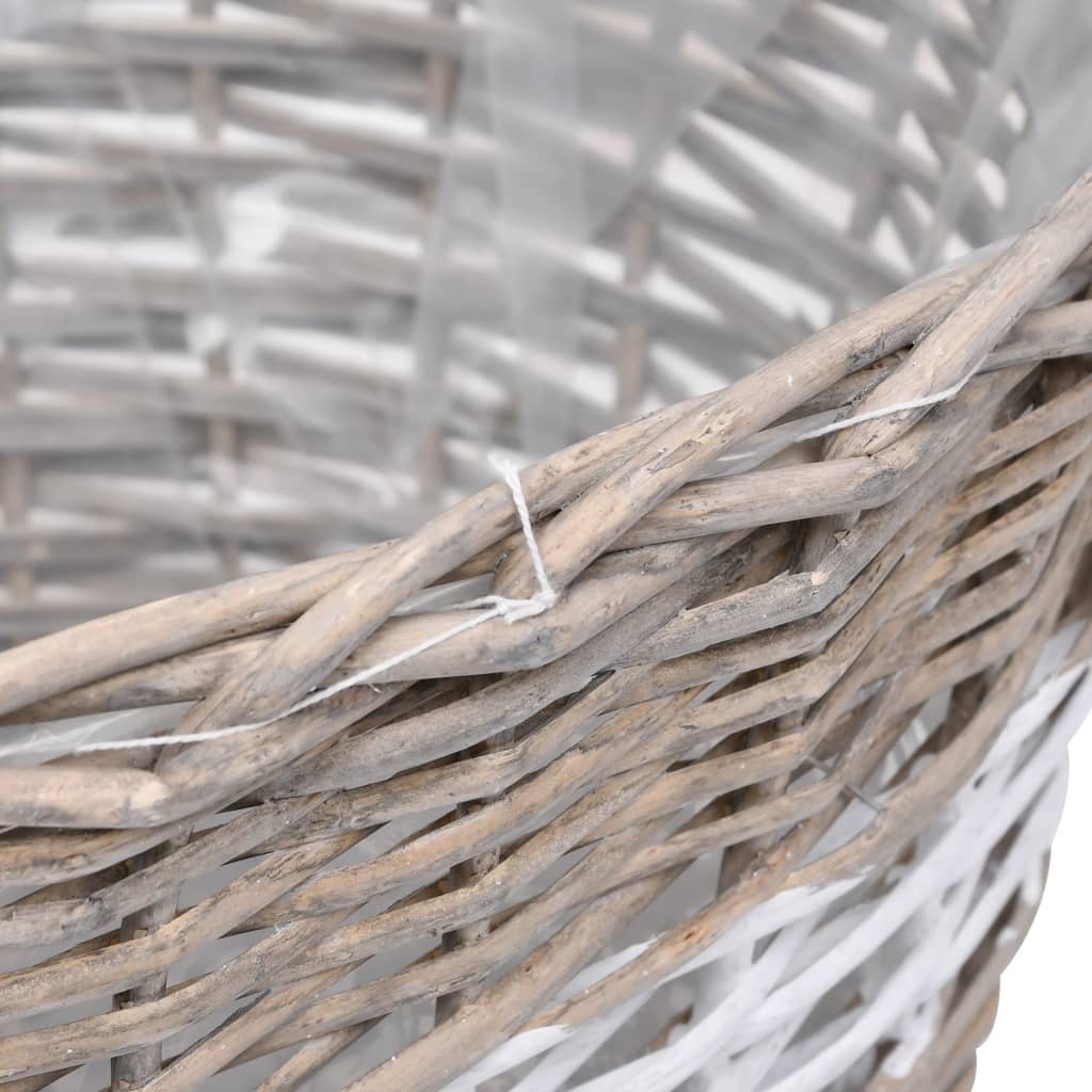 Raised Bed 3 Pcs Wicker With PE Lining VidaXL 17 width=274