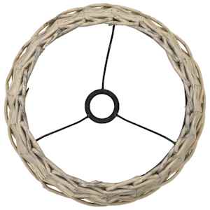 vidaXL Καπέλο Φωτιστικού Φυσικό Χρώμα 38 x 23 εκ. από Wicker