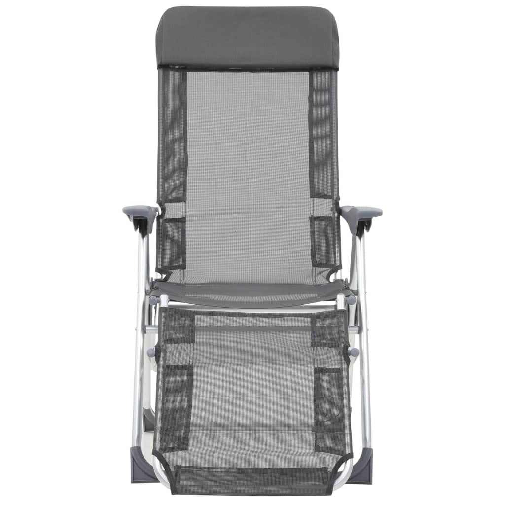 vidaXL Sklopive stolice za kampiranje 2 kom zelene aluminijske