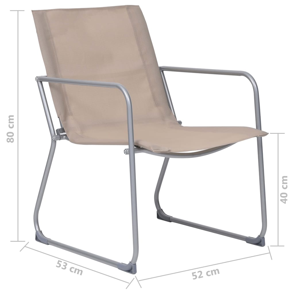4dílná zahradní sedací souprava textil a ocel taupe - obrázek 15