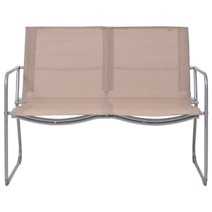 4dílná zahradní sedací souprava textil a ocel taupe - obrázek 2