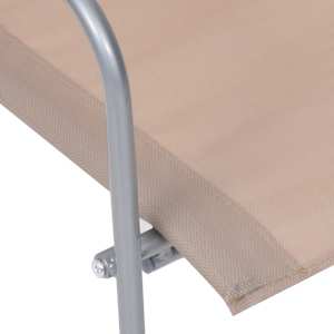 4dílná zahradní sedací souprava textil a ocel taupe - obrázek 6