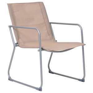4dílná zahradní sedací souprava textil a ocel taupe - obrázek 8