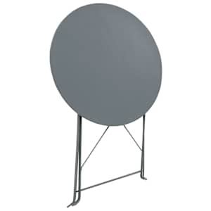 3dílný bistro set ocelový černý - obrázek 2