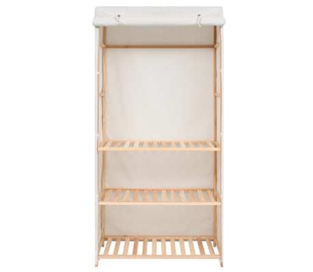 vidaXL Garde-robe &agrave; 3 niveaux 79 x 40 x 170 cm