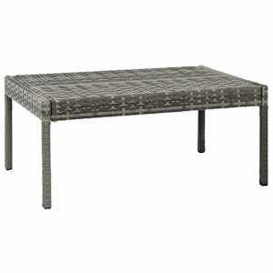3dílná zahradní sedací souprava s poduškami polyratan šedá - obrázek 5