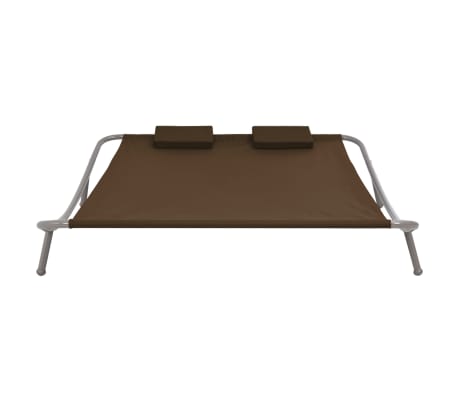 vidaXL Lit de jardin Marron 200x173 cm Acier