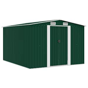 vidaXL aiakuur 257 x 298 x 178 cm metallist, roheline