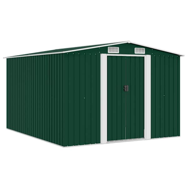 vidaXL aiakuur 257 x 298 x 178 cm metallist, roheline