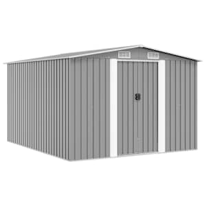 Vrtna lopa 257x298x178 cm kovinska siva