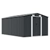 vidaXL aiakuur 257 x 392 x 181 cm metallist, antratsiithall