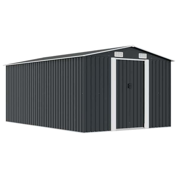 vidaXL aiakuur 257 x 392 x 181 cm metallist, antratsiithall