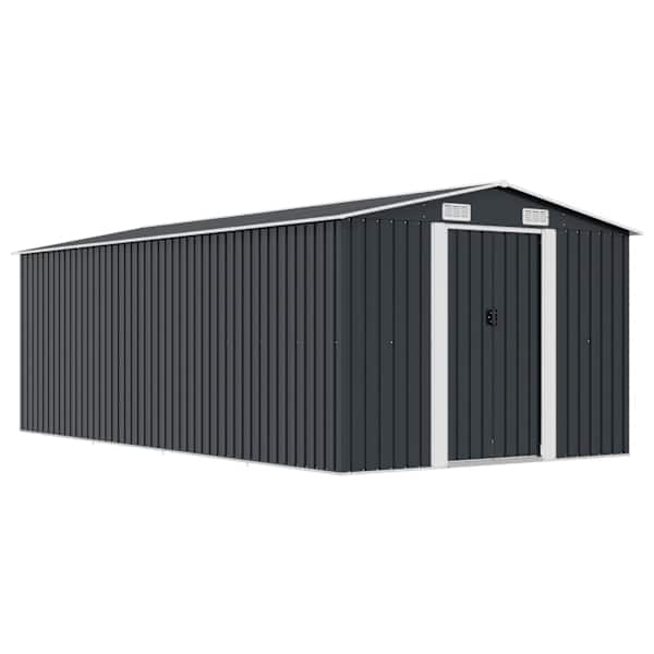 vidaXL aiakuur 257x489x181 cm metallist, antratsiithall
