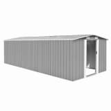 vidaXL Abrigo de jardim 257x597x178 metal cinzento