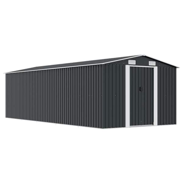 vidaXL aiakuur 257x580x181 cm metallist, antratsiithall