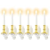 vidaXL Velas solares 6 unidades luz LED blanco cálido