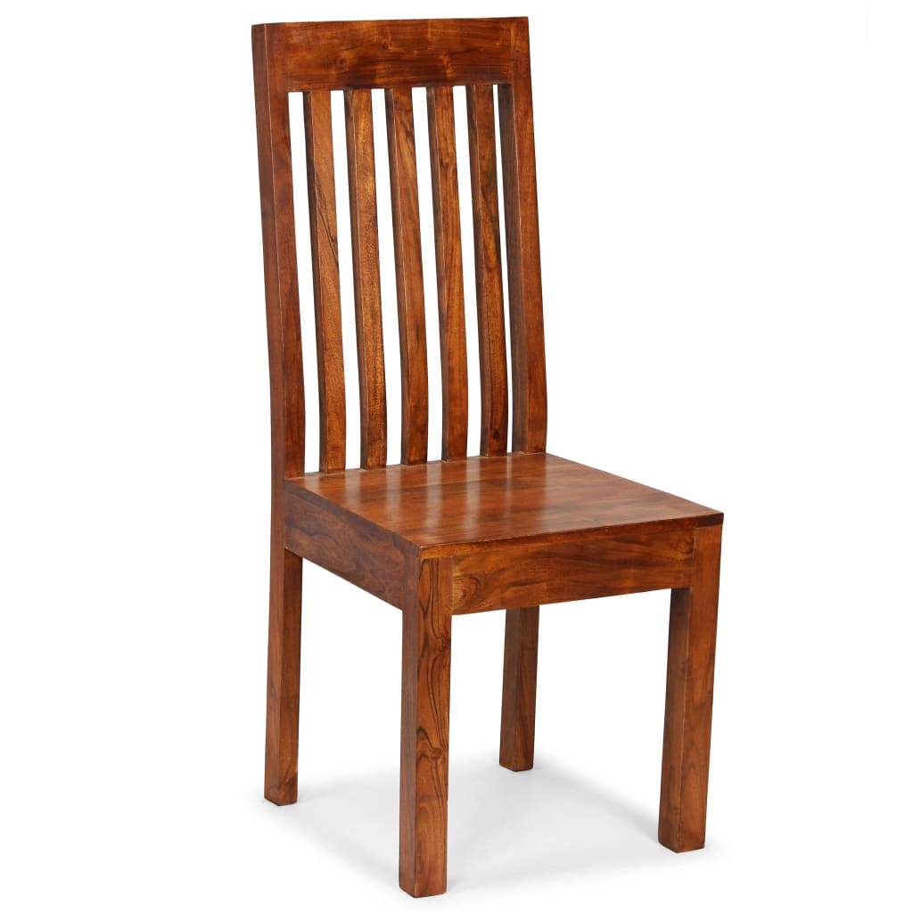 

vidaXL Eetkamerstoelen modern hout met sheesham afwerking 4 st