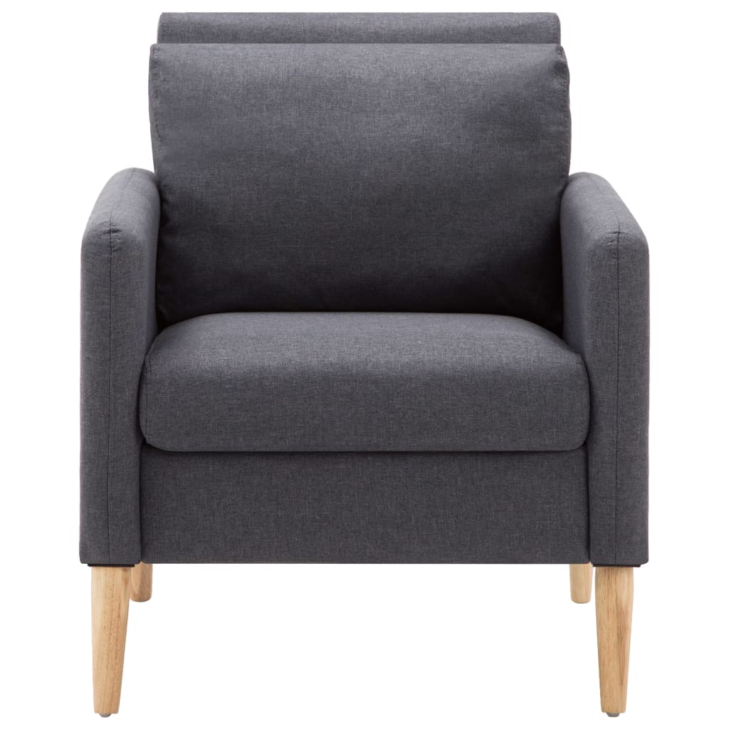 

vidaXL Fauteuil stof donkergrijs