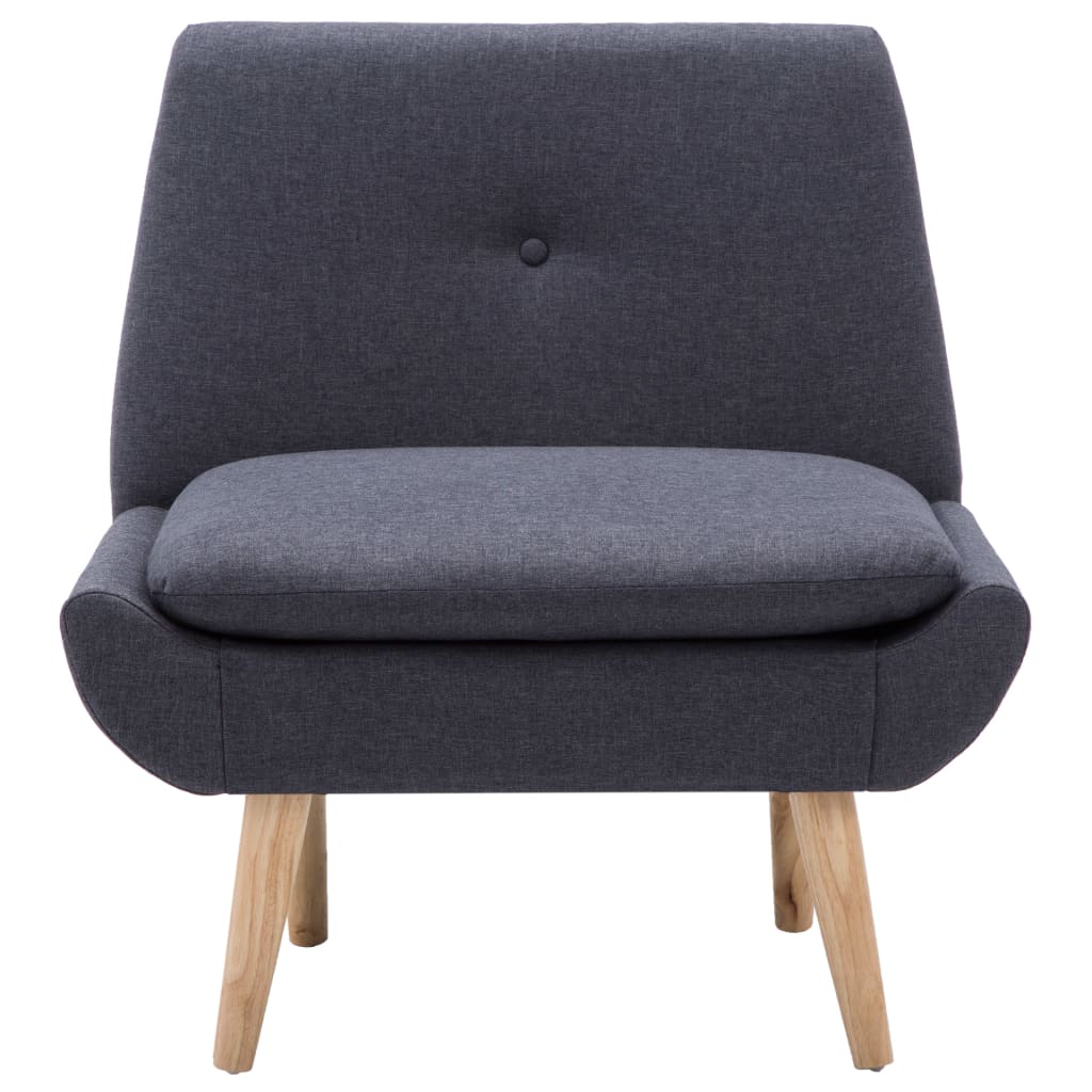 

vidaXL Fauteuil stof donkergrijs