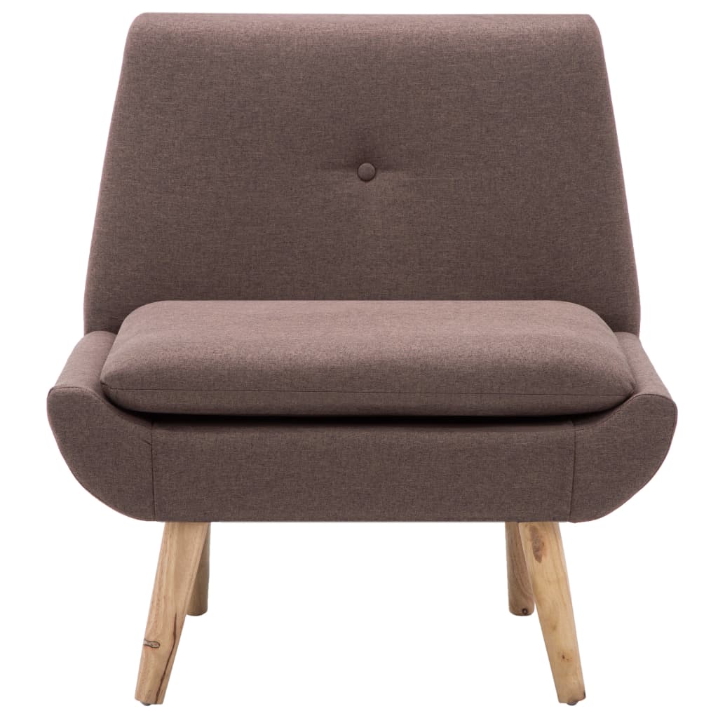 VidaXL - vidaXL Fauteuil 73x66x77 cm stoffen bekleding bruin