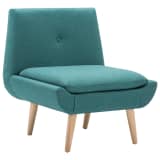 vidaXL Fotelja s presvlakom od tkanine 73 x 66 x 77 cm zelena