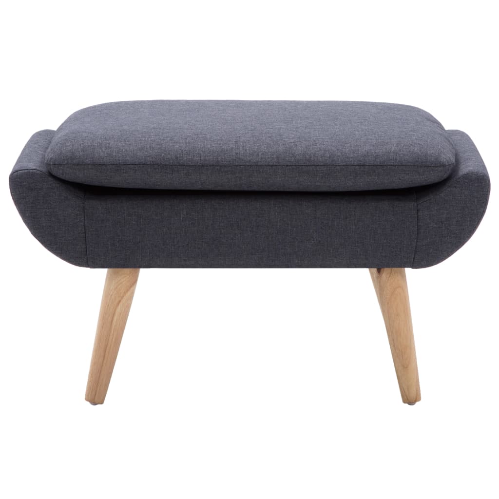 vidaXL Taburet, tapițerie din material textil, 73x43x42 cm, gri închis